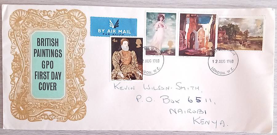 England 1968 Addressed FDC British Paintings.