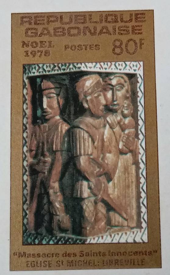 1978 Gabon Proof. Christmas - Sculptures from the Church of St. Michel de Libreville