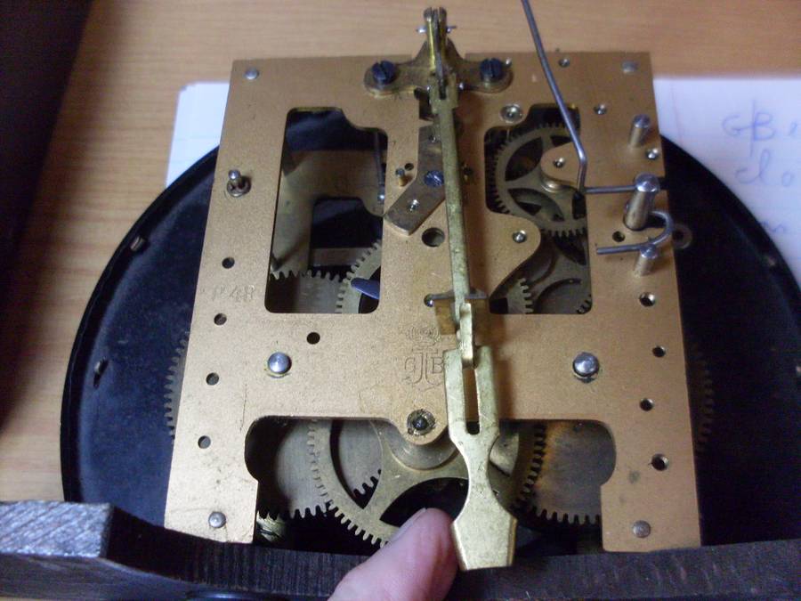 VINTAGE LARGE GUSTAV BECKER WALL CLOCK....WORKING