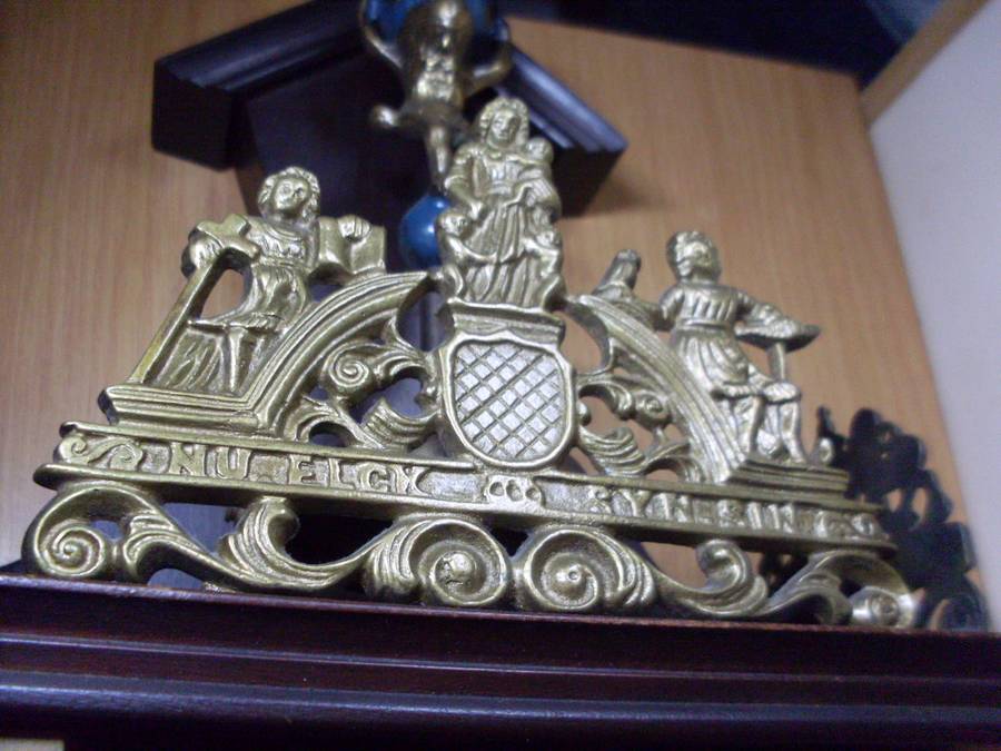 DUTCH ZAANSE  BRASS WALL CLOCK...WORKING....