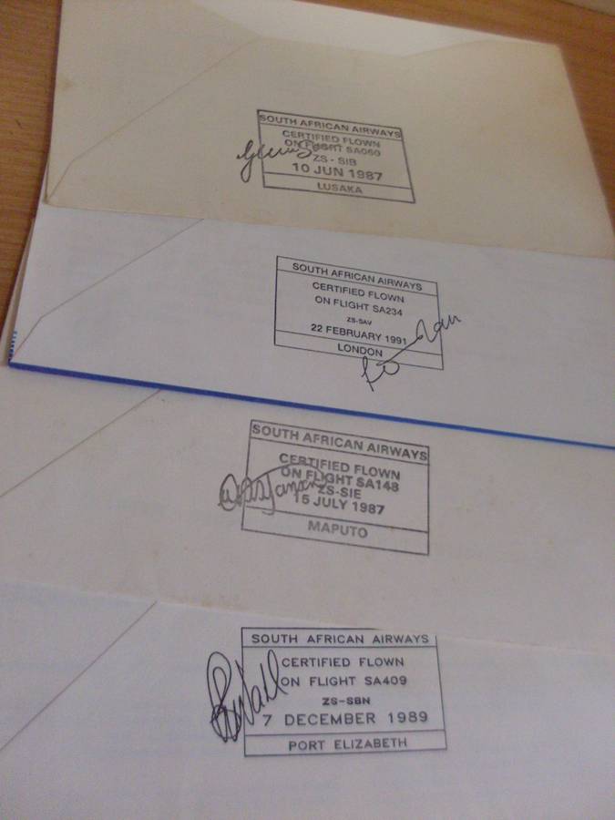 98 VARIOUS FLIGHT COVERS...SA AND OTHER