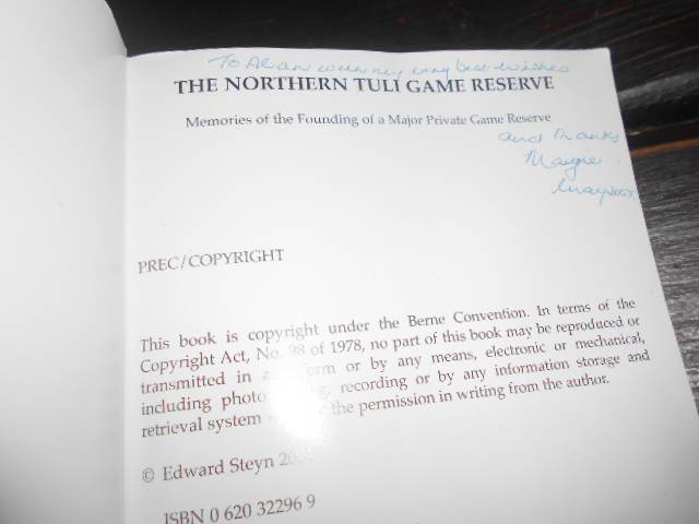 TED STEYN - NORTHERN TULI GAME RESERVE -  (Rare) Memories Private game reserve