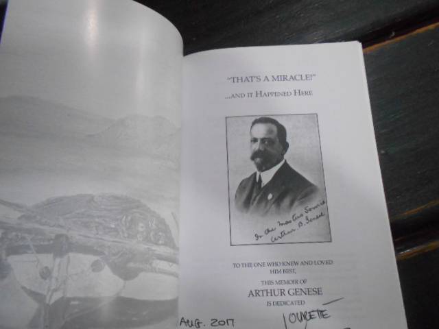 ARTHUR GENESE -  A MIRACLE, HAPPENED IN SOUTHERN SUBURBS CAPE TOWN