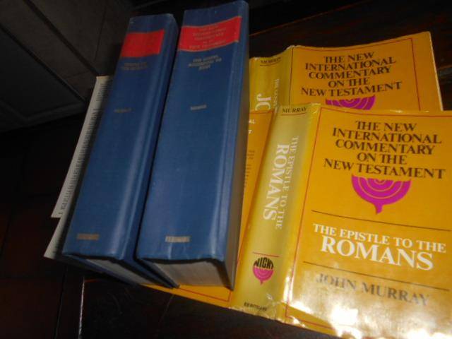 2 books -  New Testament  1 Epistle to Romans J Murray 2 Gospel according to John L Morris