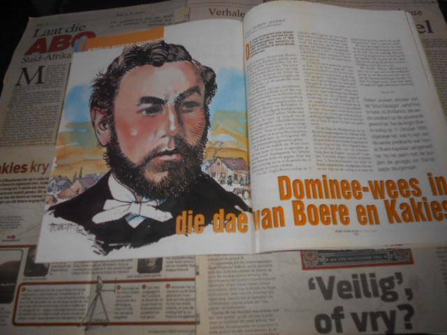 VIR VRYHEID & REG - ANGLO-BOEREOORLOG GEDENKB. - M V B LEOP. SCHOLTZ & koerant uitknipsels