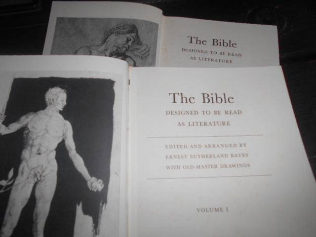 E Sutherland Bates - The Bible: Designed to be read as literature. 2 Vols Folio Soc MCMLVIII
