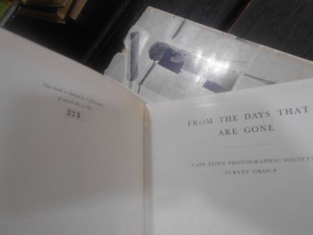 From The Days that are Gone: Cape Town Photographic Soc Survey Group number 373 out of 1,250 copies
