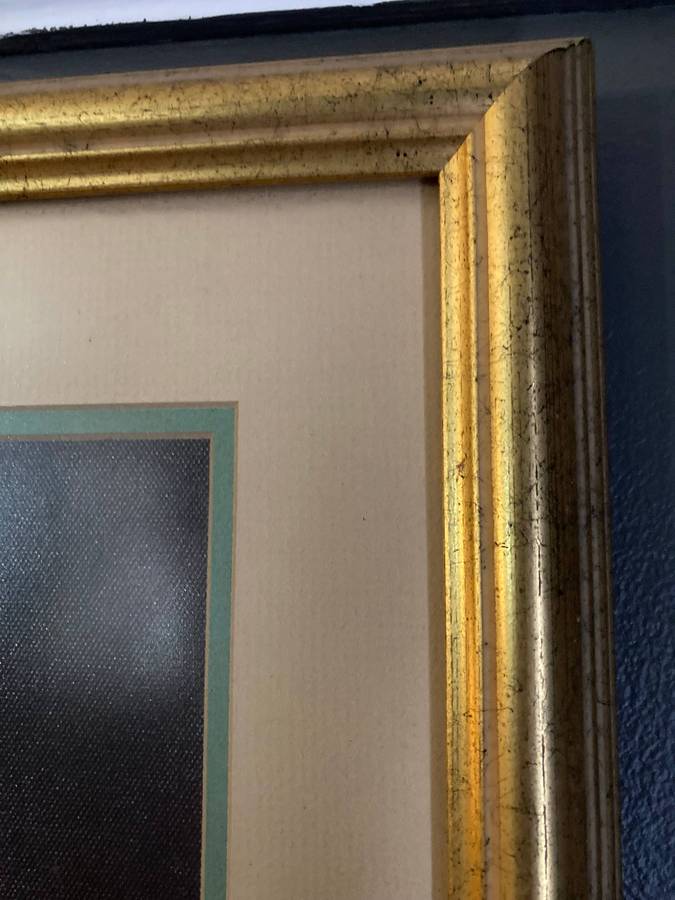 BEAUTIFUL CANVAS PRINT OF A LADY BEHIND GLASS