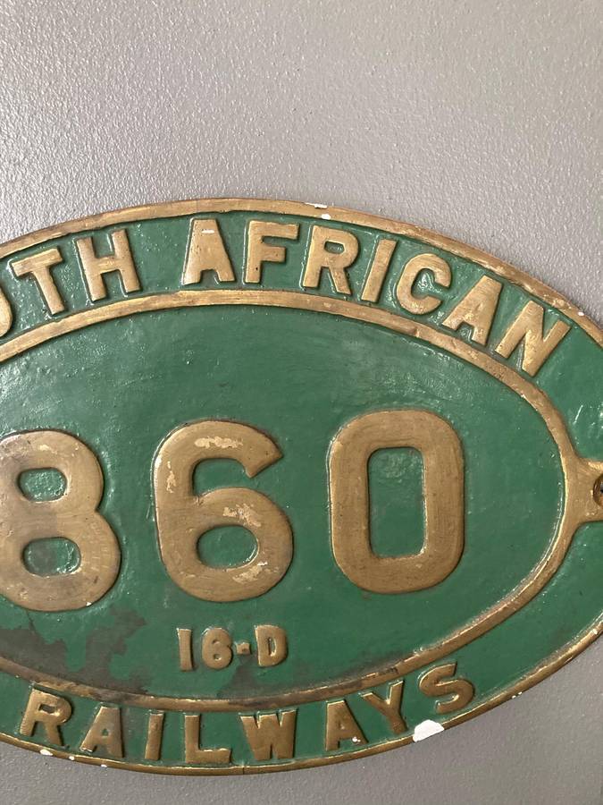 LOCOMOTIVE NUMBER PLATE ( REPRODUCTION)