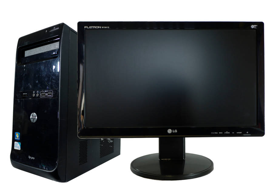 HP Pro 3400 Desktop Computer Tower  19" Monitor, Mouse and Keyboard included