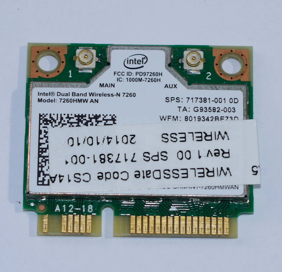 Dual Band Wireless-N 7260 7260AN 802.11abgn+BT4.0 combo WLAN  717381-001
