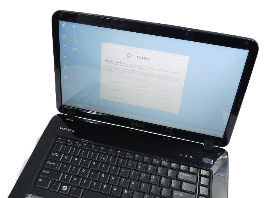 Dell Vostro 1015 Laptop - Intel Core 2 Duo T6570 @ 2.10GHz, 2GB RAM,  298GB HDD [LINUX Q4OS]