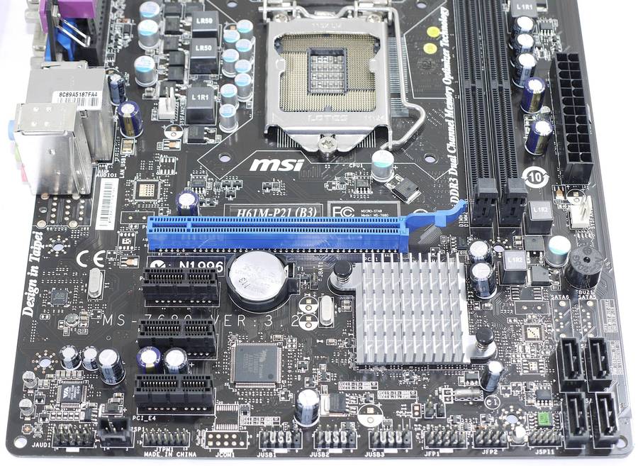 MSI H61M-P21 (B3) - 3rd and 2nd gen Intel CPU, Supports 1600MHz RAM - Motherboard Main board