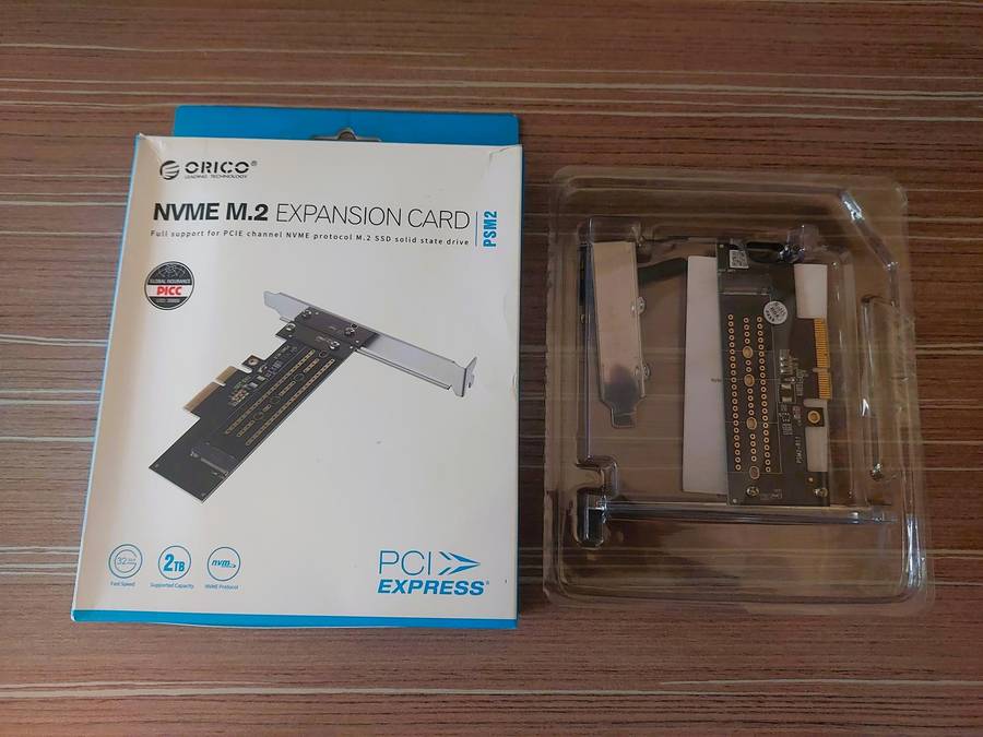 Orico M.2 NVME to PCI-E 3.0 Gen3 X4 Expansion Card (2TB Max)