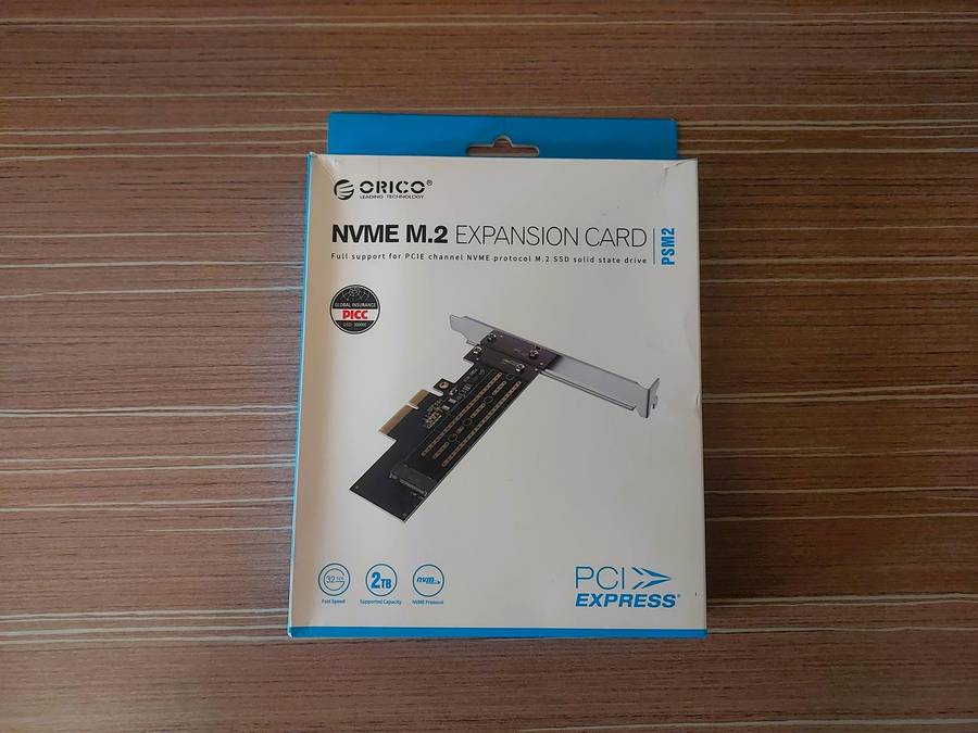 Orico M.2 NVME to PCI-E 3.0 Gen3 X4 Expansion Card (2TB Max)