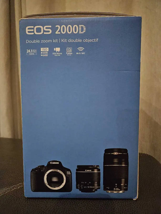Canon EOS 2000D Camera Double Zoom Kit (Pre-Owned)