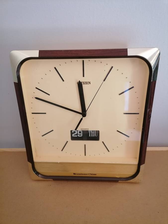 Vintage 1970,'s - Citizen Quartz - Westminster Chime - Wall Clock - 100% WORKING - NO CRACKS