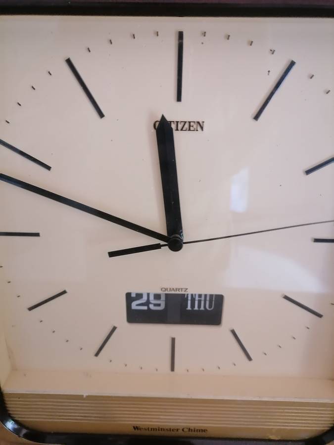 Vintage 1970,'s - Citizen Quartz - Westminster Chime - Wall Clock - 100% WORKING - NO CRACKS