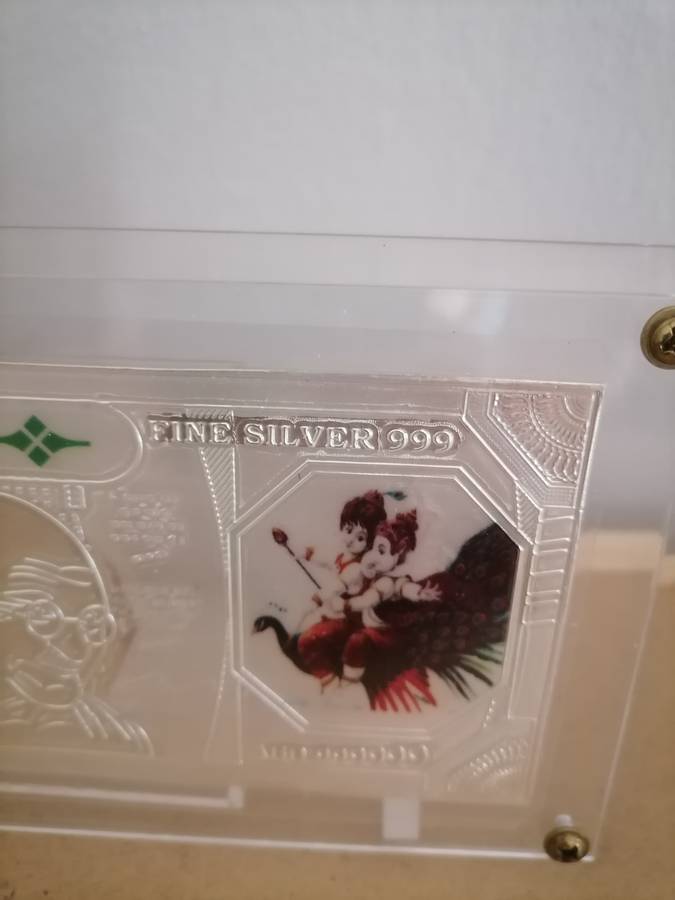 Jagrita Laminated 2000 New Currency Note in 999 Pure Silver with Stand can be removed