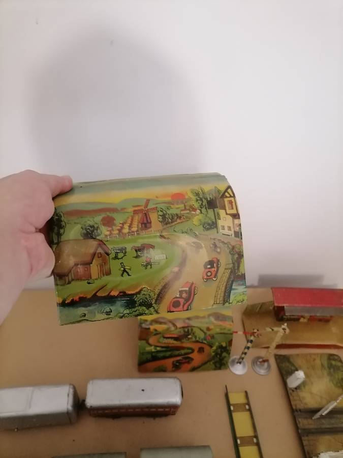 1930's - Vintage Chad Valley Metal Trains, Tunnels, Station and More AMAZING CONDITION