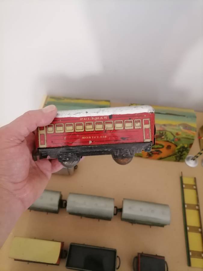 1930's - Vintage Chad Valley Metal Trains, Tunnels, Station and More AMAZING CONDITION