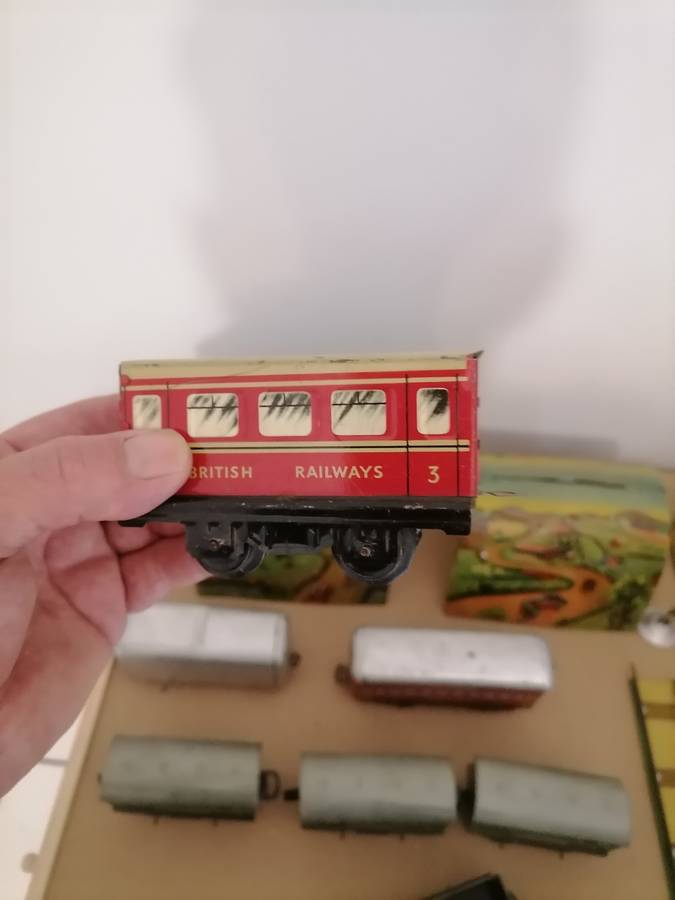 1930's - Vintage Chad Valley Metal Trains, Tunnels, Station and More AMAZING CONDITION