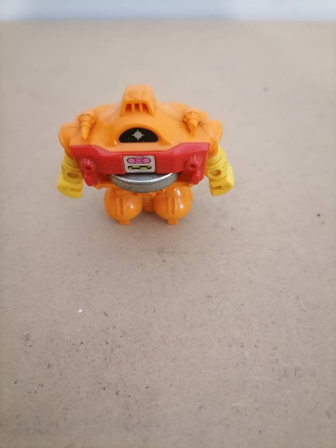 Vintage 1982 Tomy Gyrobot Spinning Orange Made in Japan