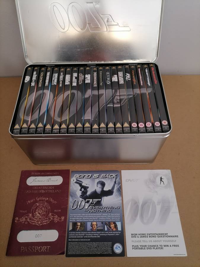 James Bond Collection-20 DVD Tin Box Set Special 007 EditionJames Bond Collection-20 DVD Tin Box Set