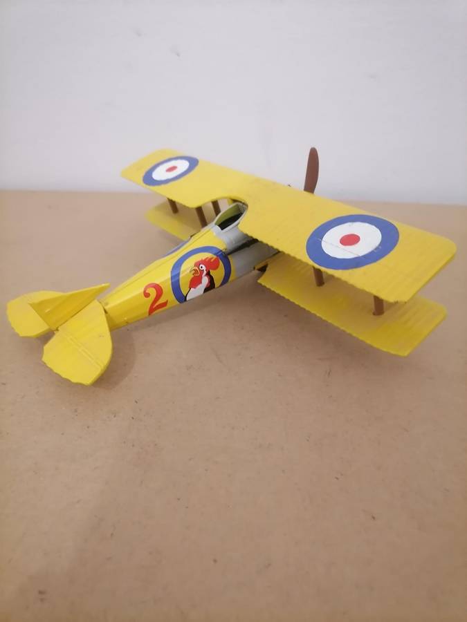 NEWRAY SPAD S.VII BI-PLANE WWI MODEL ASSEMBLED - Die Cast - 22 CM WING SPAN - 17 CM LENGTH