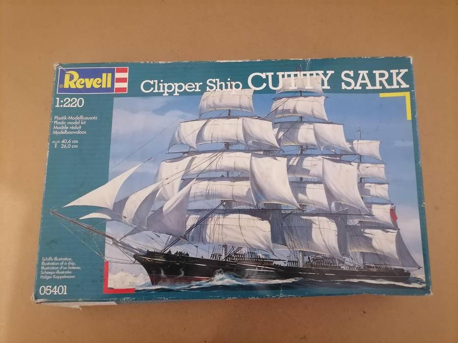 Vintage Revell 1:220 Clipper Ship Cutty Sark