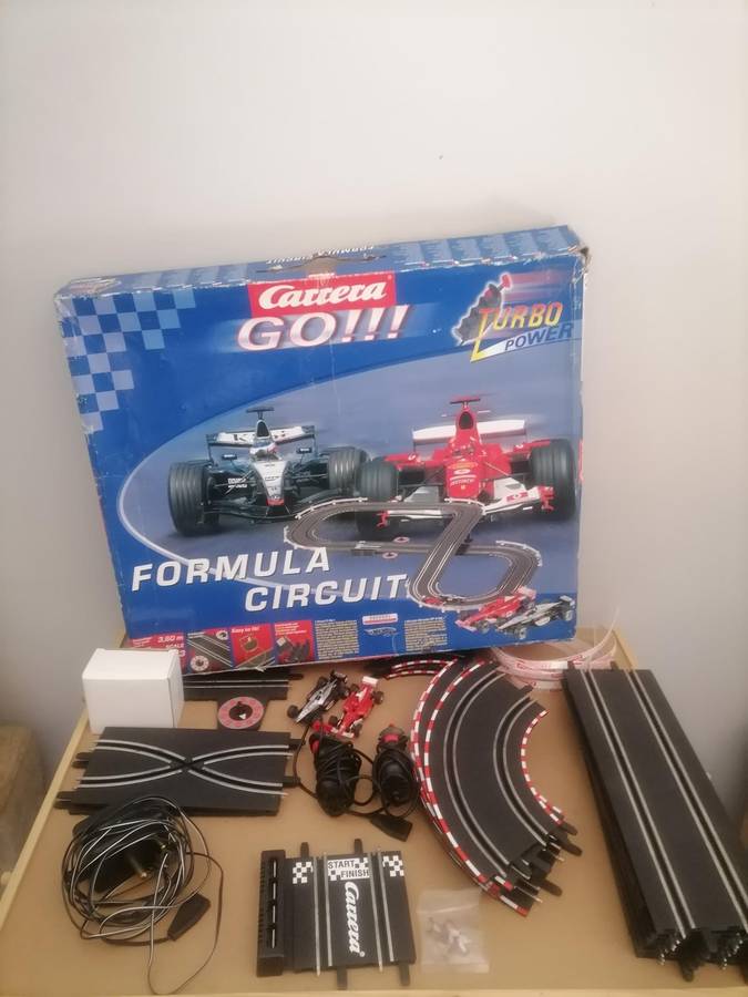CARRERA 60800 GO!! FORMULA CIRCUIT 1/43 SLOT CAR SET - 100% COMPLETE - 100% WORKING