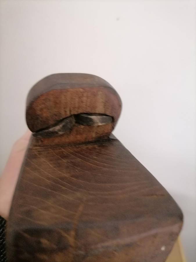 ANTIQUE HANDMADE WOODEN OIL POT VERY RARE