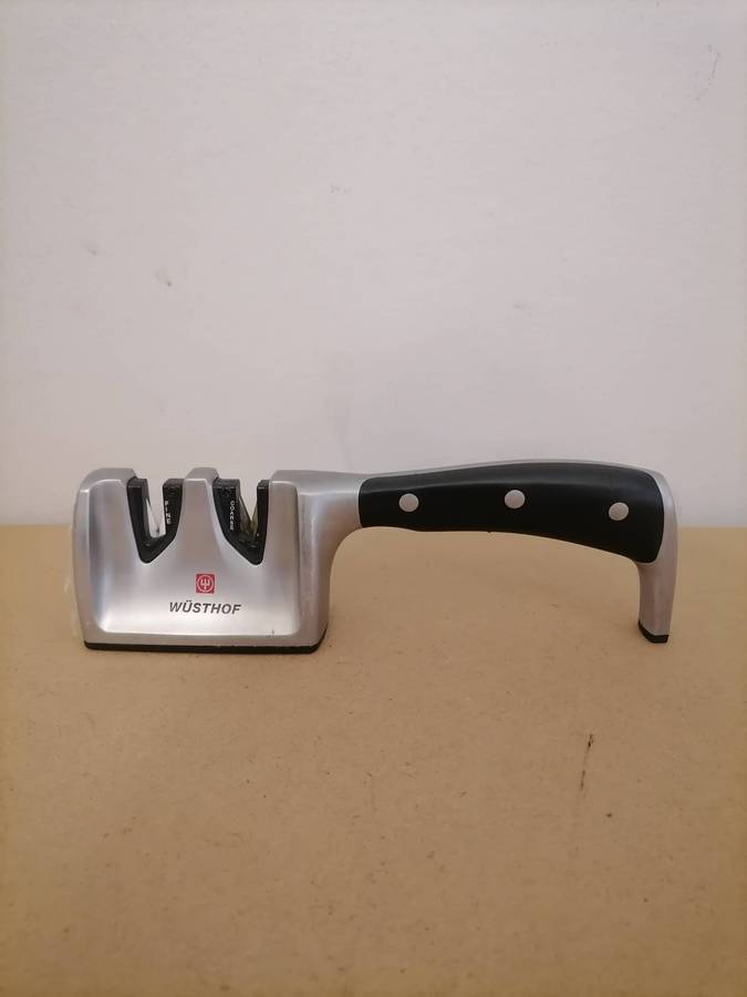 Wusthof Dual Knife Sharpener Ceramic - AMAZING CONDITION - With plastic