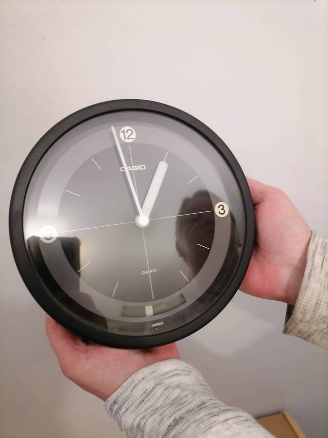 Casio analog wall clock, IQ series - 100% WORKING AMAZING - MADE IN JAPAN