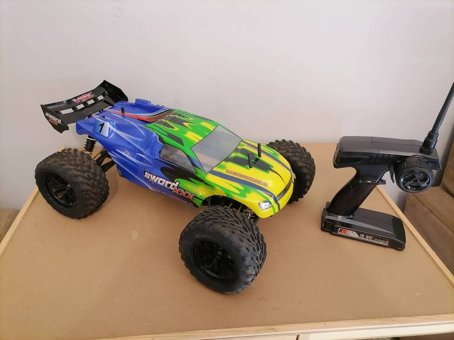 VRX Truggy XXX Sword Off Road 1/10 with Metal Frame, Brush Motor RC-550 Radio