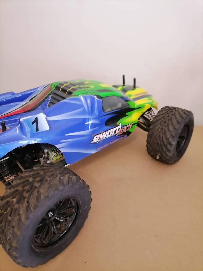 VRX Truggy XXX Sword Off Road 1/10 with Metal Frame, Brush Motor RC-550 Radio