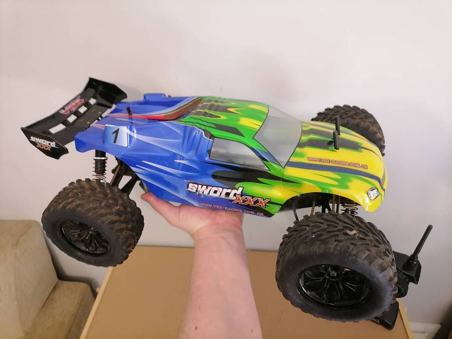 VRX Truggy XXX Sword Off Road 1/10 with Metal Frame, Brush Motor RC-550 Radio