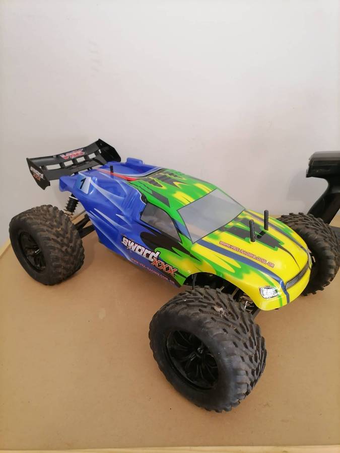 VRX Truggy XXX Sword Off Road 1/10 with Metal Frame, Brush Motor RC-550 Radio