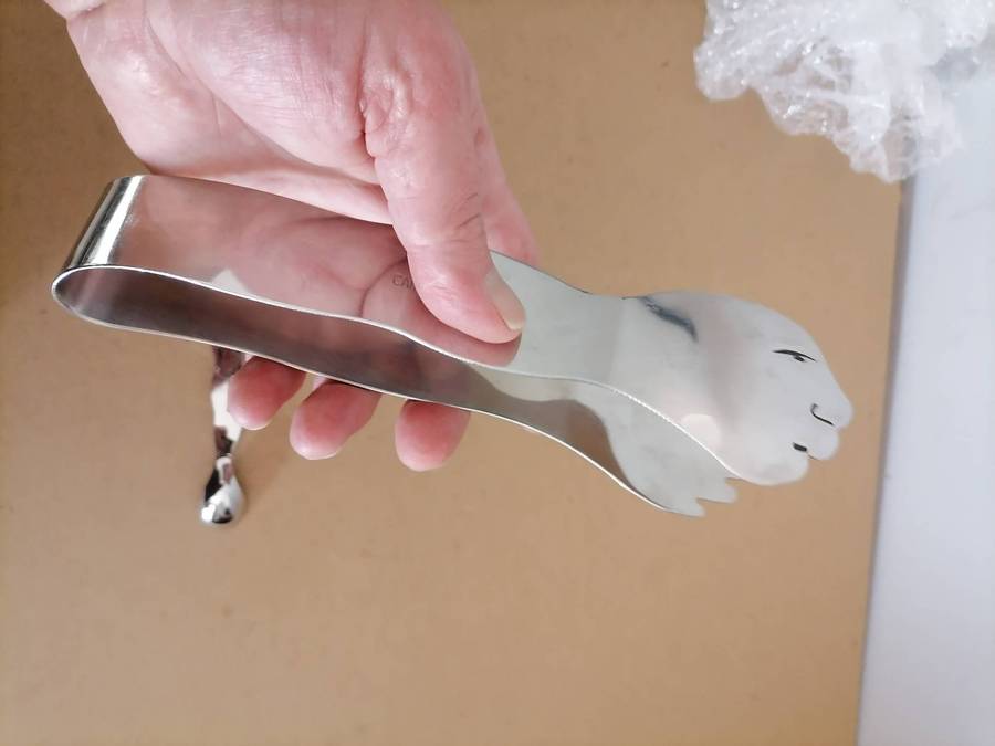 1 X Carrol Boyes - Ice Tongs - 1 X Carrol Boyes SOLO SPOON