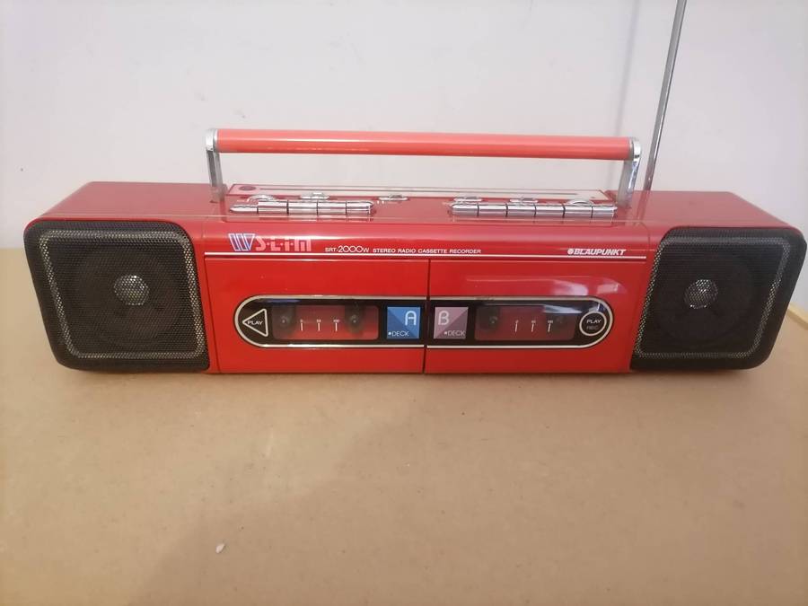 1980's - VINTAGE BLAUPUNKT Model SRT-2000W TWIN DECK STEREO RADIO Cassette - 100% WORKING