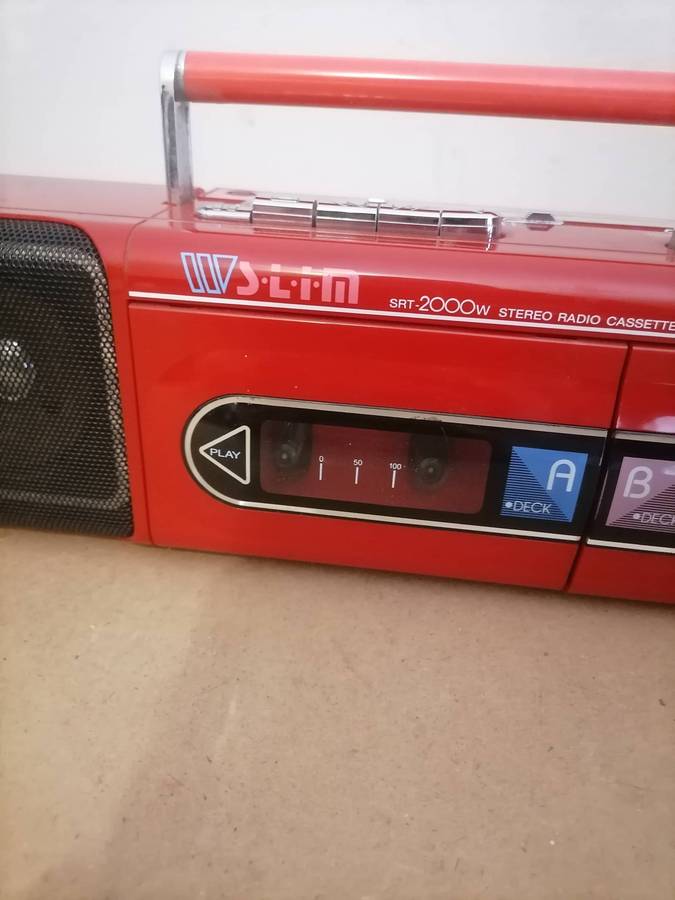 1980's - VINTAGE BLAUPUNKT Model SRT-2000W TWIN DECK STEREO RADIO Cassette - 100% WORKING