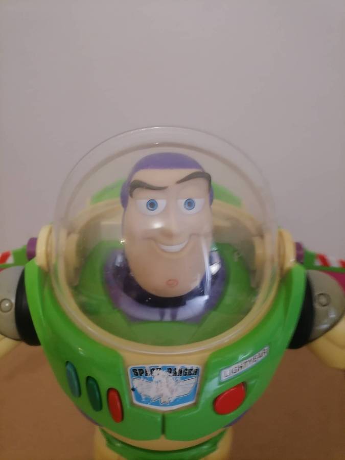 1995 Vintage Buzz Lightyear Toy Story Action Figure Talking Light Up Disney 100% WORKING