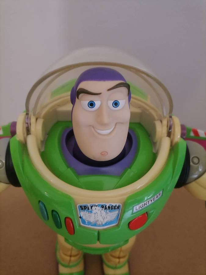1995 Vintage Buzz Lightyear Toy Story Action Figure Talking Light Up Disney 100% WORKING