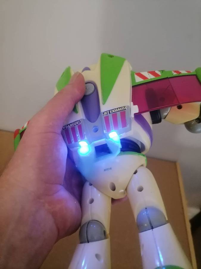1995 Vintage Buzz Lightyear Toy Story Action Figure Talking Light Up Disney 100% WORKING