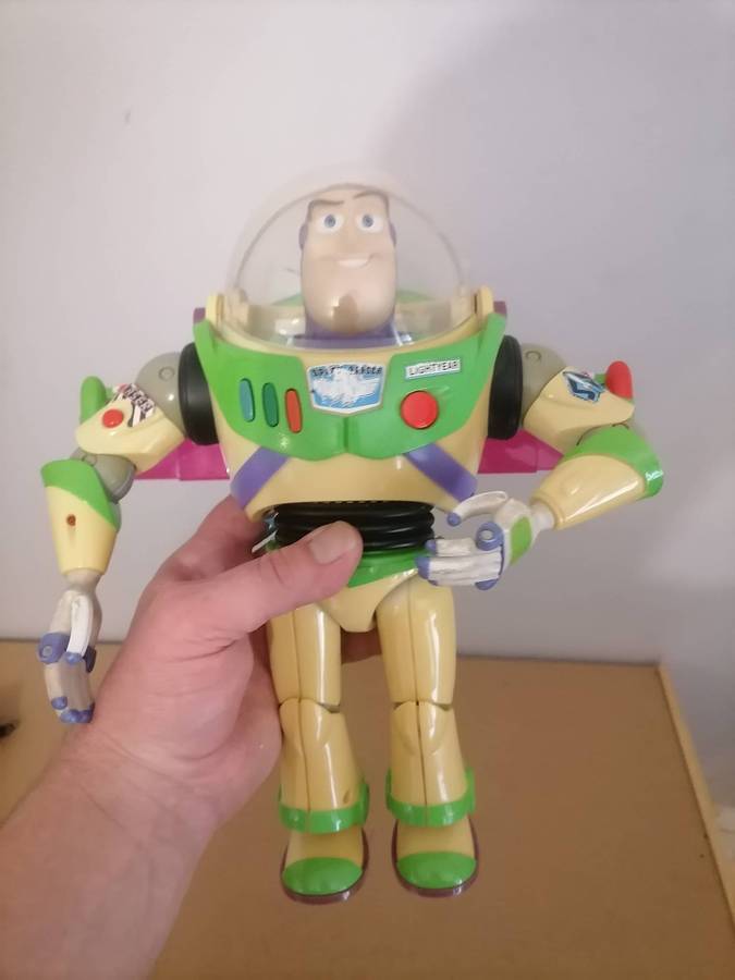 1995 Vintage Buzz Lightyear Toy Story Action Figure Talking Light Up Disney 100% WORKING