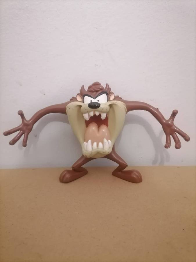 Looney Tunes TASMANIAN DEVIL Bendable Figure 1990'S Tyco Playtime Inc - SILICONE RUBBER