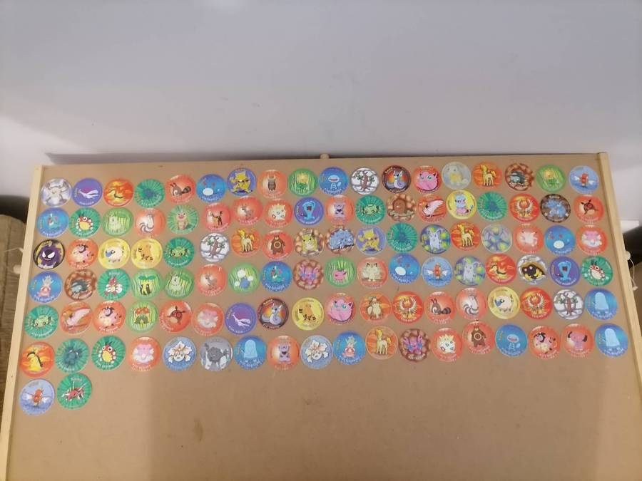 HUGE POKÉMON 290 TAZOS BUNDEL WITH 4 BOOKLETS - Normal, No 2, No 3 & 3D Tazos