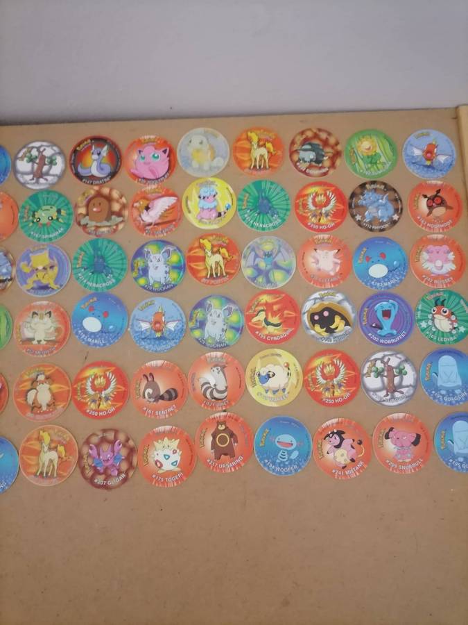 HUGE POKÉMON 290 TAZOS BUNDEL WITH 4 BOOKLETS - Normal, No 2, No 3 & 3D Tazos