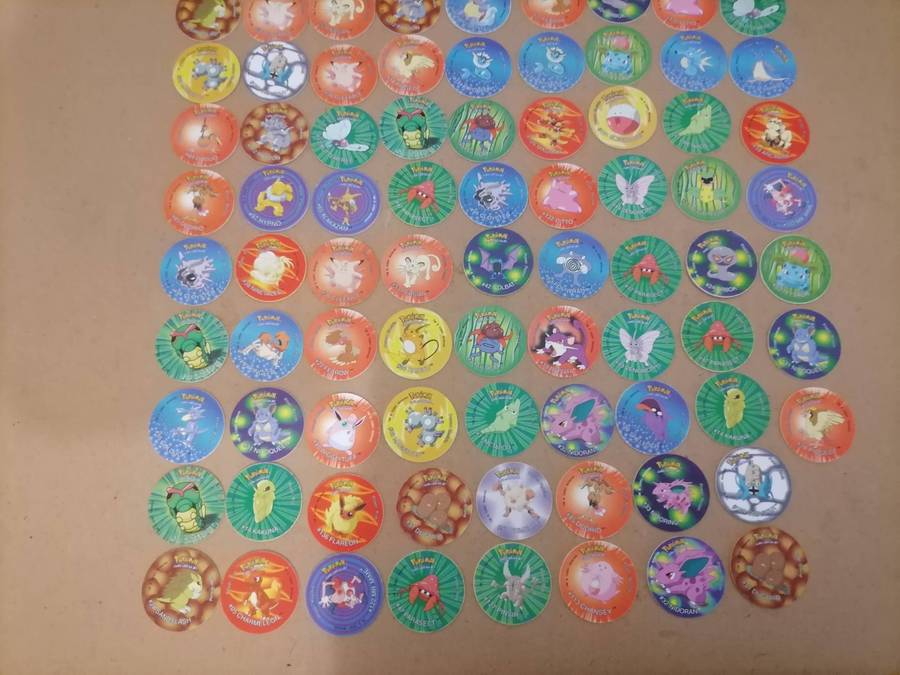 HUGE POKÉMON 290 TAZOS BUNDEL WITH 4 BOOKLETS - Normal, No 2, No 3 & 3D Tazos
