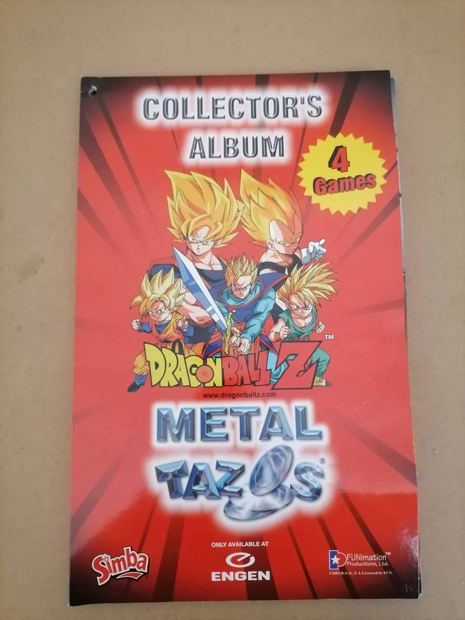 Dragonball Z Limited Edition Metal Tazo Folder with 66 OUT OF 80 METAL TAZOS